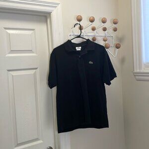 Lacoste Short Sleeve Preppy Polo Black 5 Small